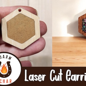 Geometric Hexagon Inlay Earrings SVG | Boho Inlay Jewelry | Laser Ready Digital Download