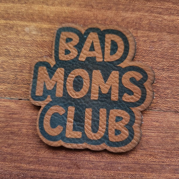 Bad Moms Club Leather Patch Hat SVG