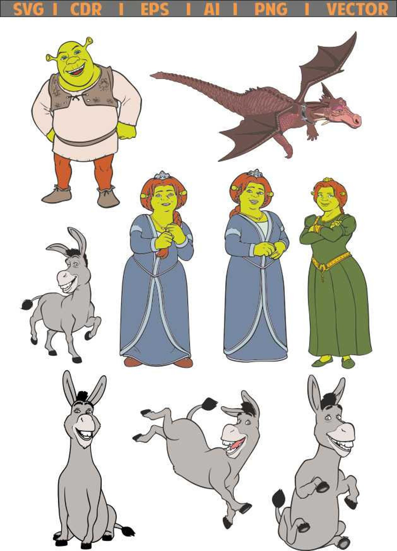 Shrek Vector SVG