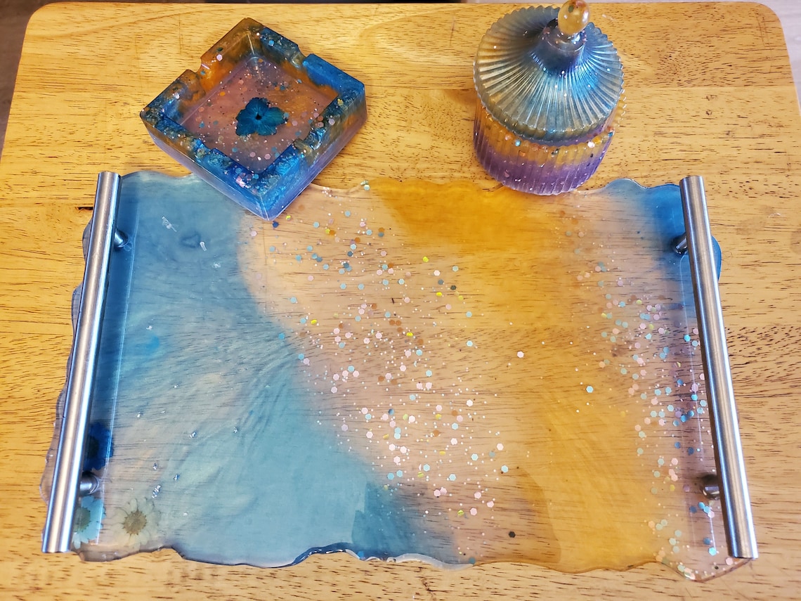 Handmade resin/epoxy smoker trays smoking accessories baby Etsy