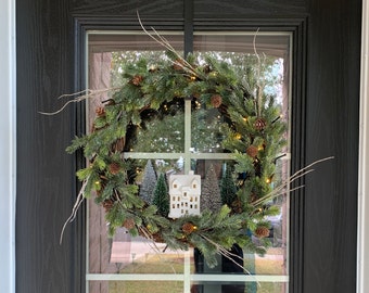 Home for the holidays wreath