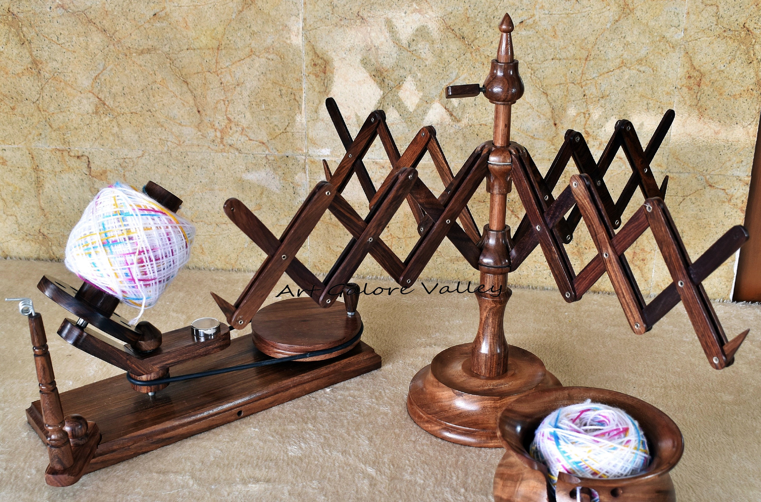 Wooden Table Top Yarn Swift Handmade Large Yarn Swift Etsy