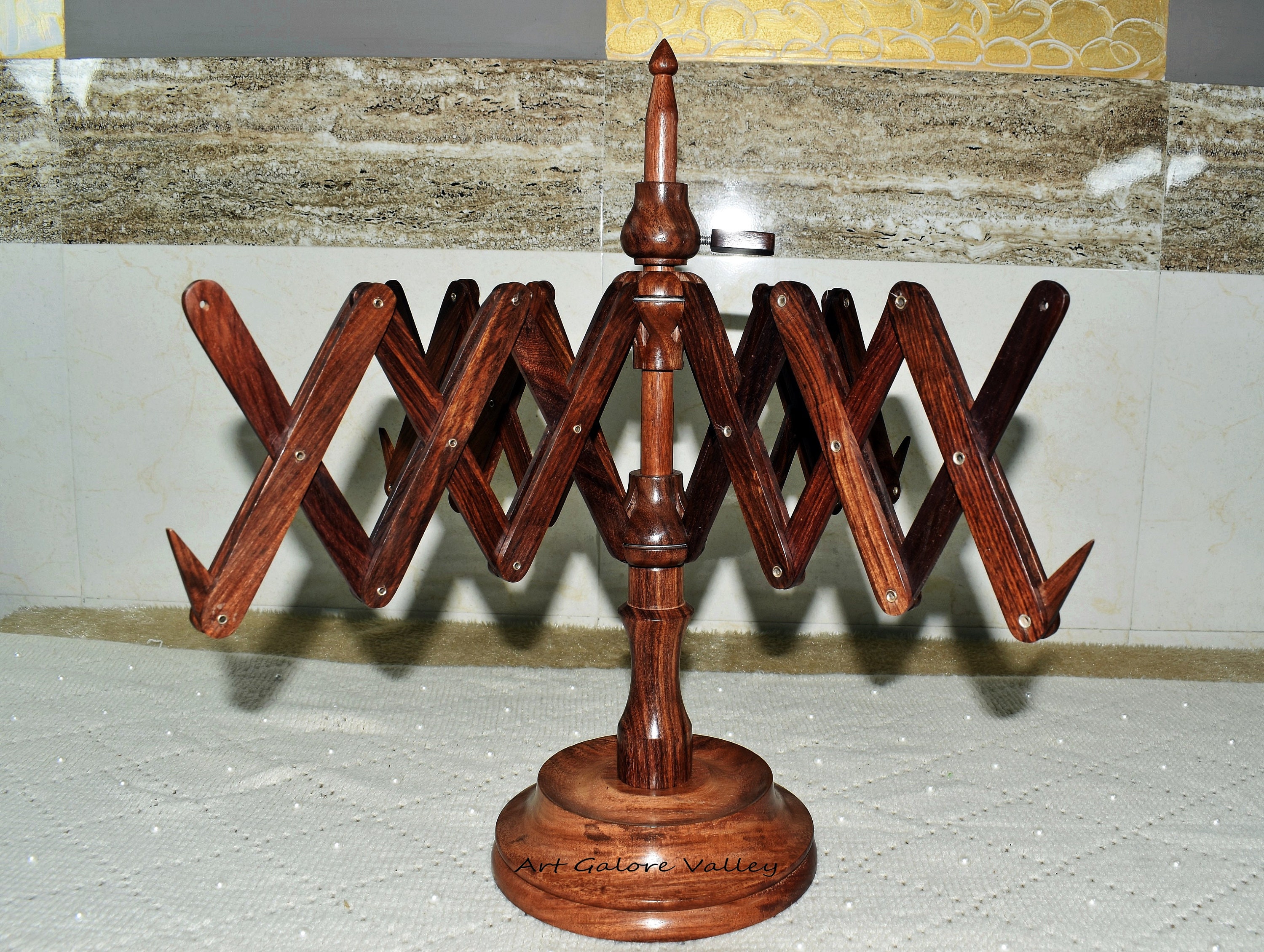 Wooden Table Top Yarn Swift Handmade Large Yarn Swift Etsy