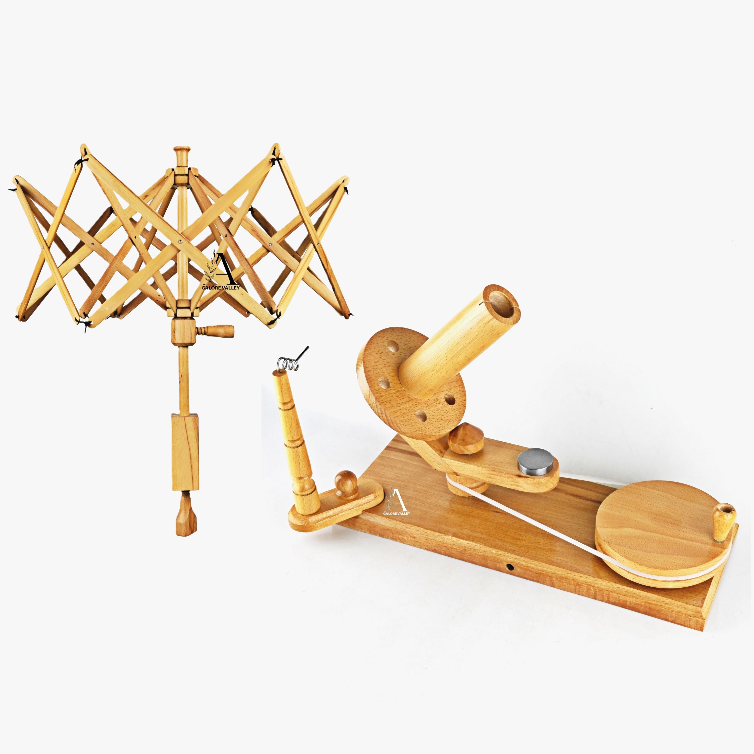 手動式木製糸巻き機＆かせホルダー - Etsy 日本