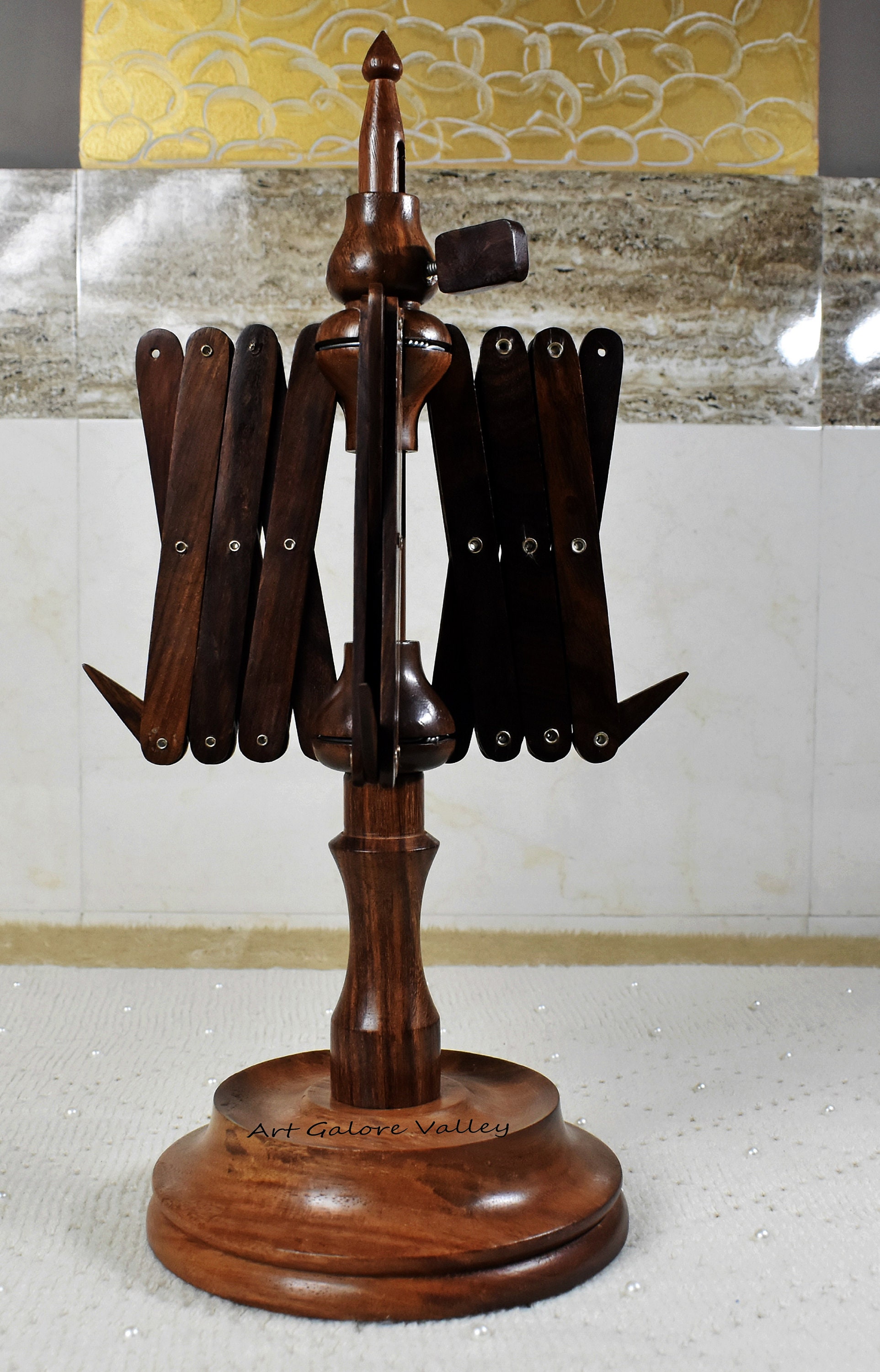 Wooden Table Top Yarn Swift Handmade Large Yarn Swift Etsy