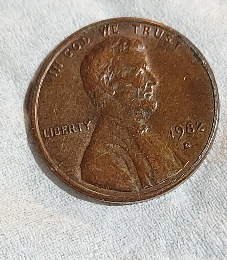 1982 D Super Rare Penny Small Numbers Struck in Bronze Etsy
