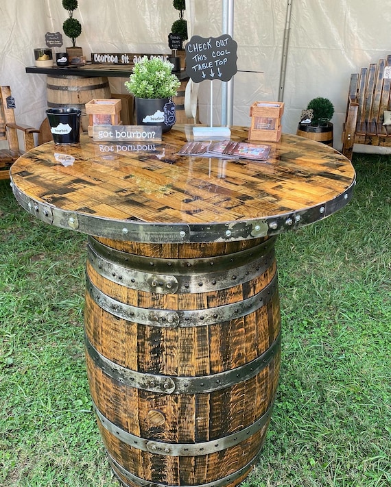 36 Bourbon Barrel Stave Table Etsy Australia