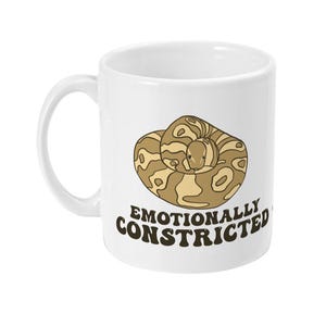 Emotionally constricted royal python mug