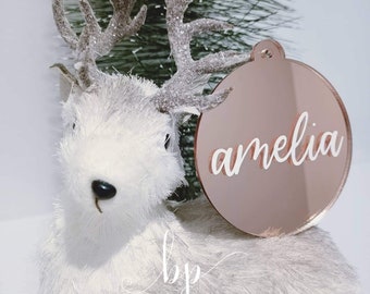 Personalised Christmas Bauble / Acrylic Bauble / Christmas Decoration