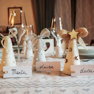 Christmas Tree Place Card Set | Handmade