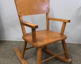 Vintage Kids Rocking Chair Etsy