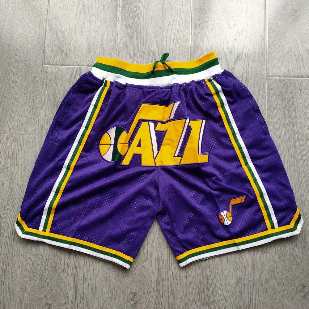 Men's Vintage Utah Jazz Short With Pocket Etsy