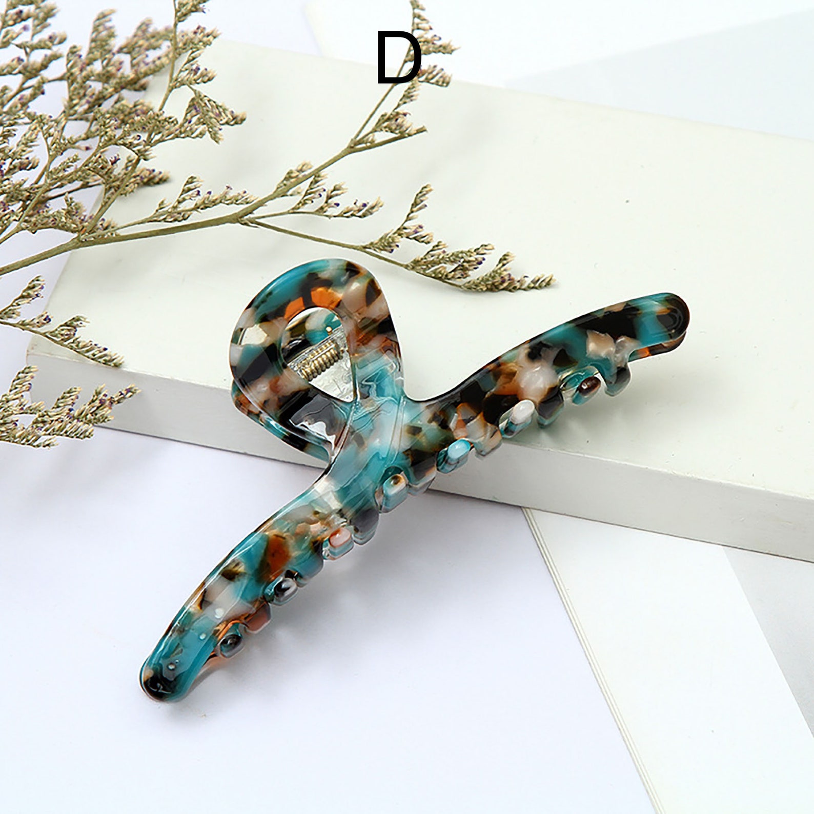 11.5cm Large Hair Claws Retro Elegant Hair Claws Floral Hair Etsy