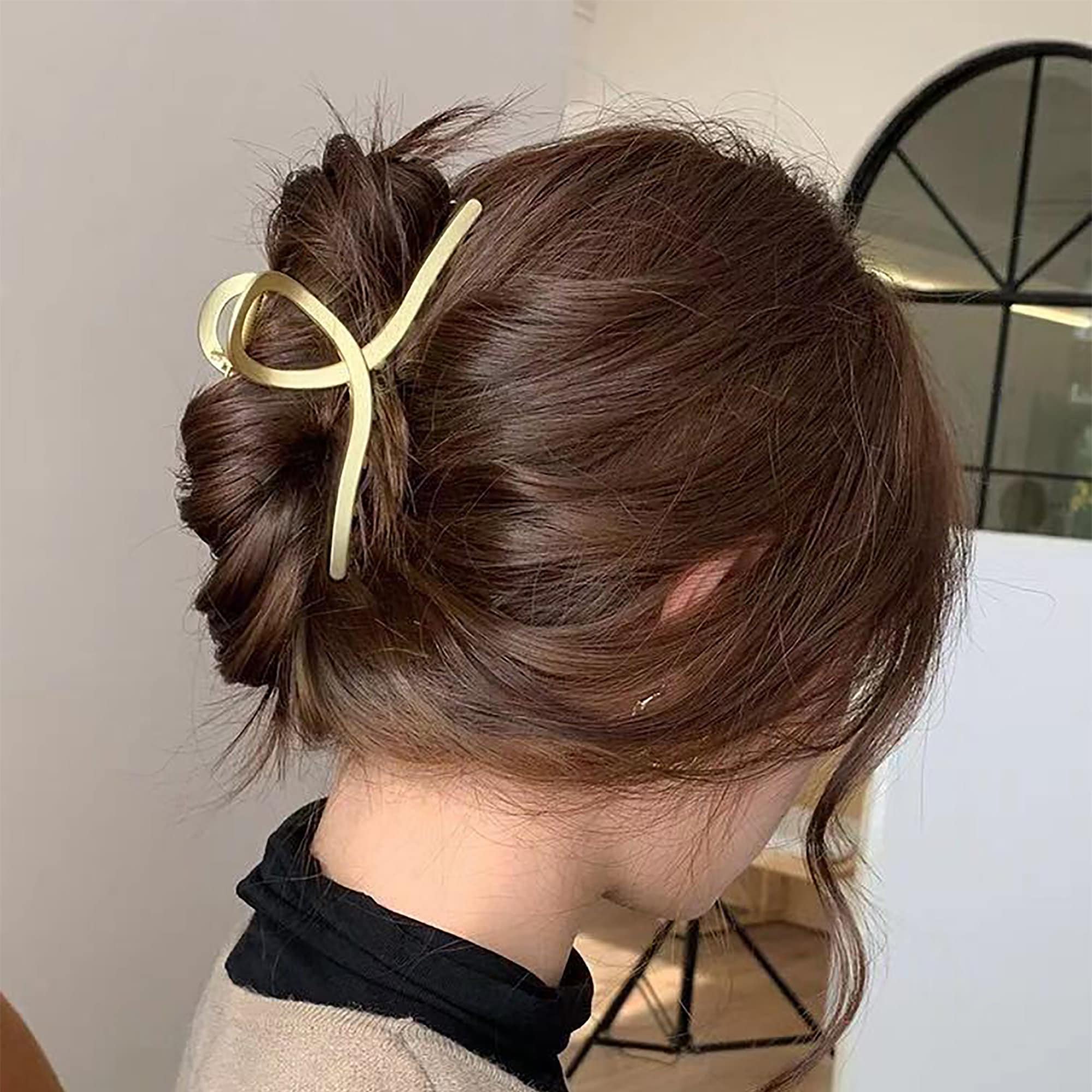 Elegant Large Hair Claw Clips Elegant Golden Hair Claws Etsy