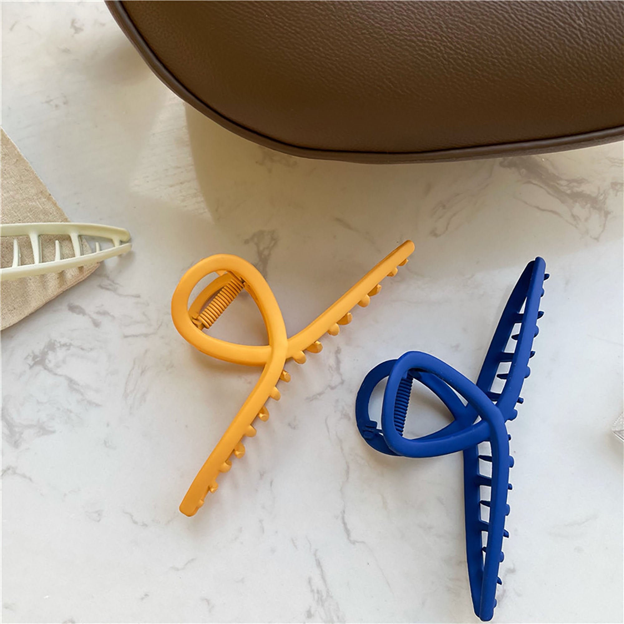 Textured Frosted Alloy Hair Claws Colored Metal Hair Claws Etsy