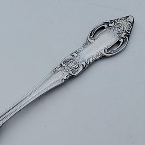 Oneida Northland Stainless Baton Rouge Pattern - Gravy Ladle - Ornate Rose Floral Handle Design With Scroll Work - Satin Finish - 8.5"