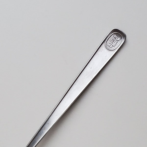 Vintage Kelloggs Coffee Kaffee Hag Logo Novelty Stainless Stir Spoon - Coffee Advertising Spoon - 7.25" - Kaffee HAG Logo On Handle