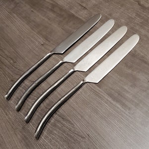 Hammered Stainless Steel Dinner Knives Set of 4 - World Market