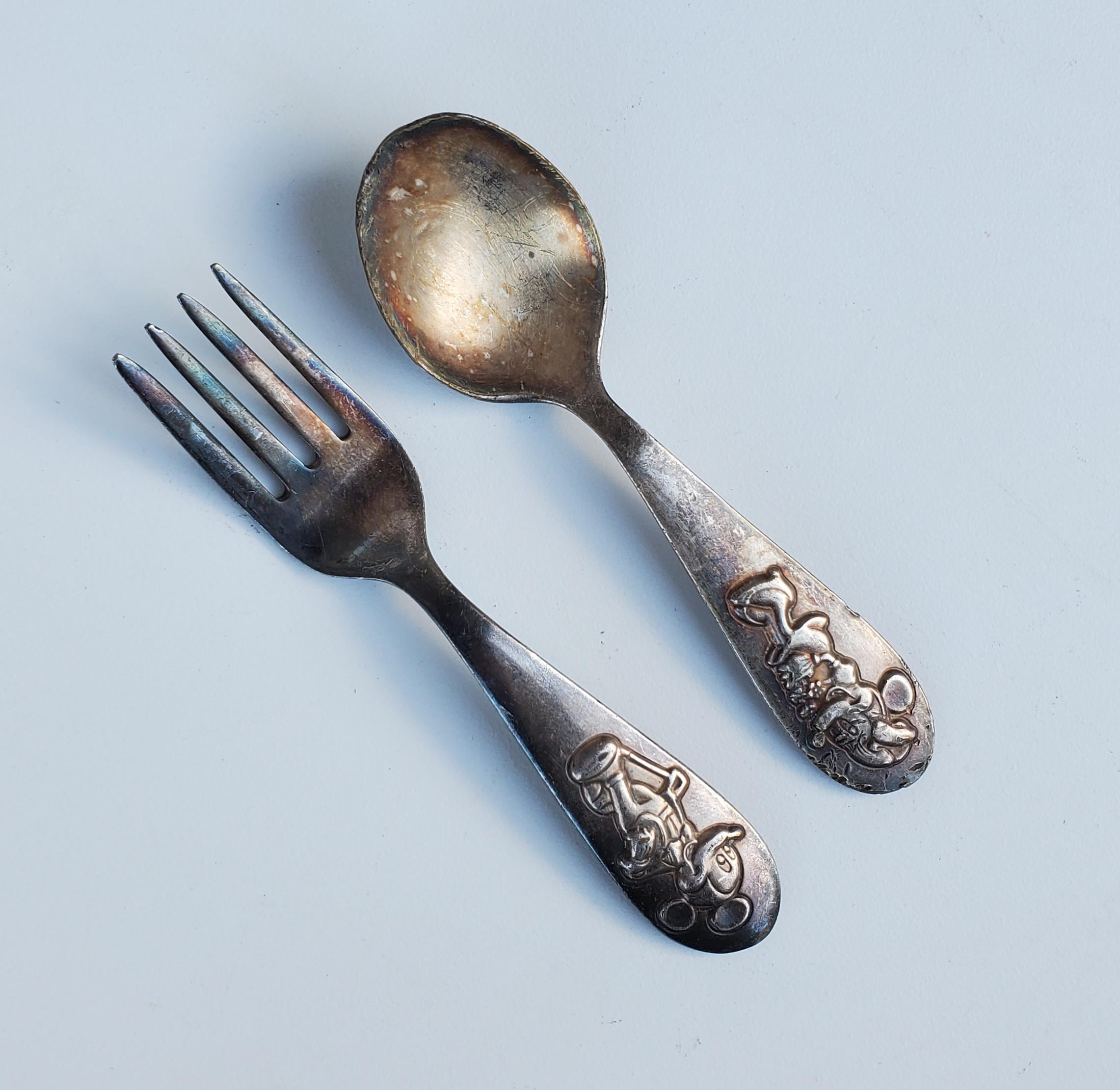 絵画 ミッキー＋ミニー 恋人達の銀食器 / Lover's silverware 絵画