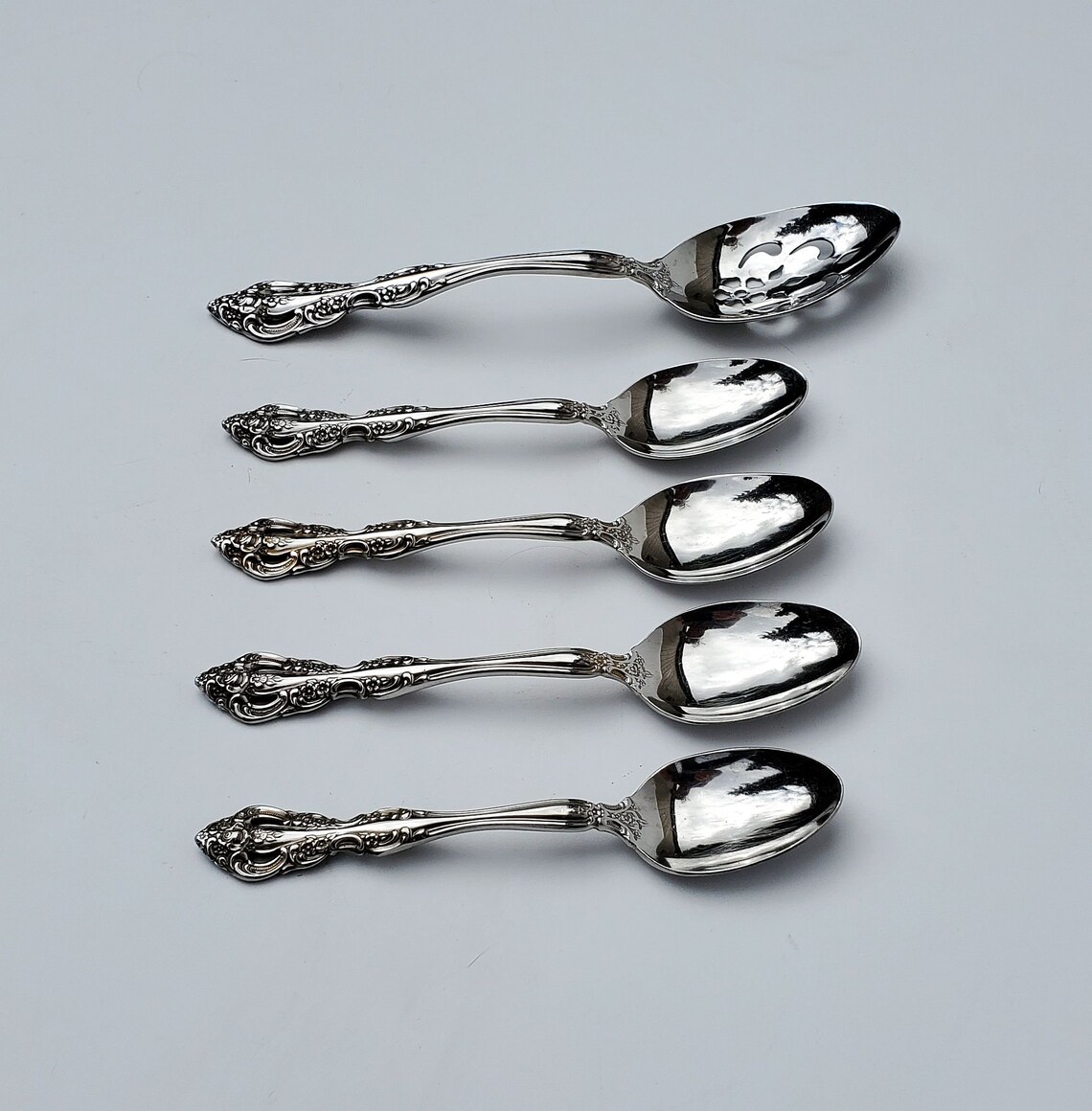 Oneida Heirloom Michelangelo Stainless Spoon Set of 6 Spoons Etsy