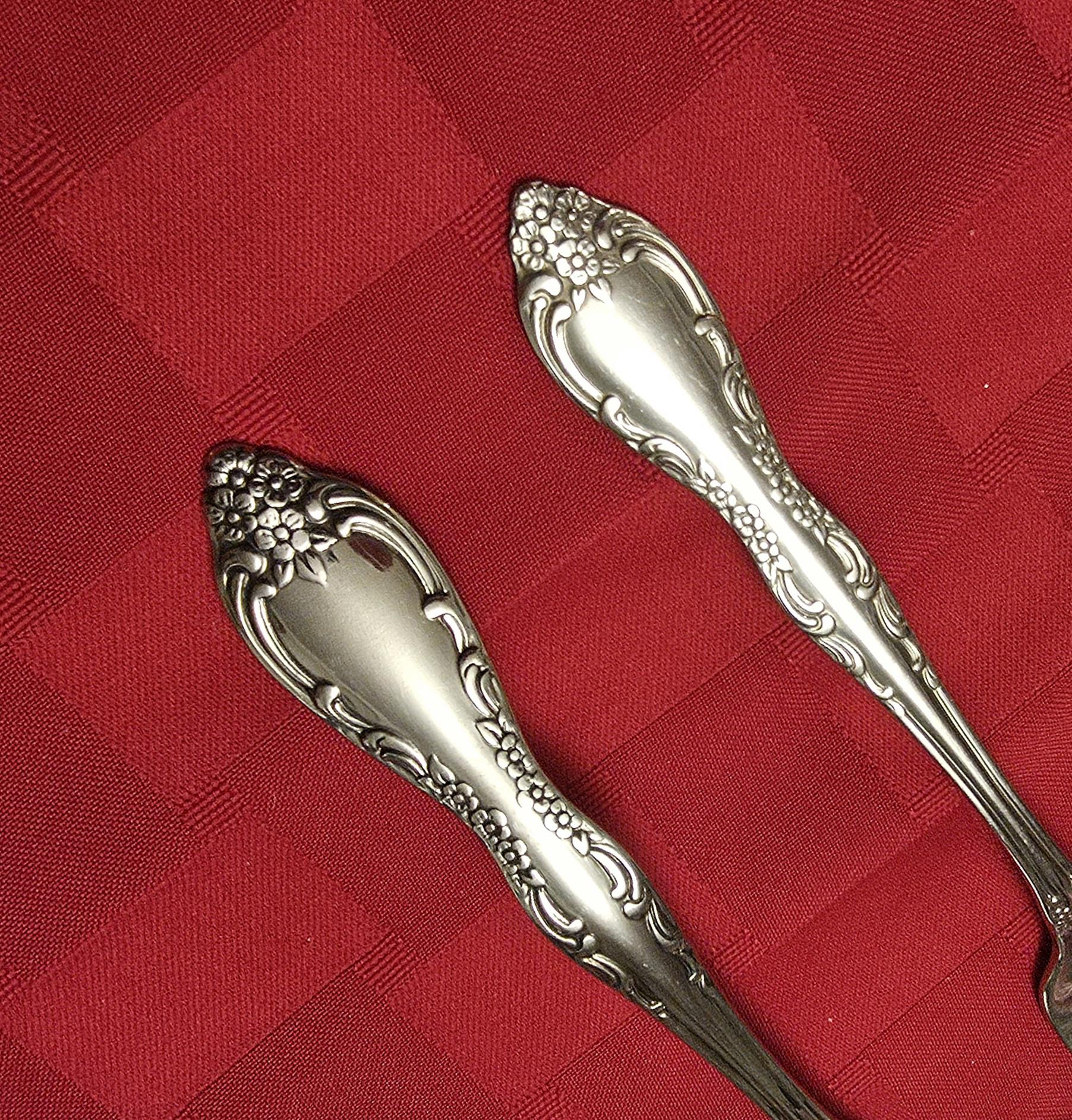 Oneida SSS Stainless Bourbon AKA Hapsburg Pattern - 2pc Set