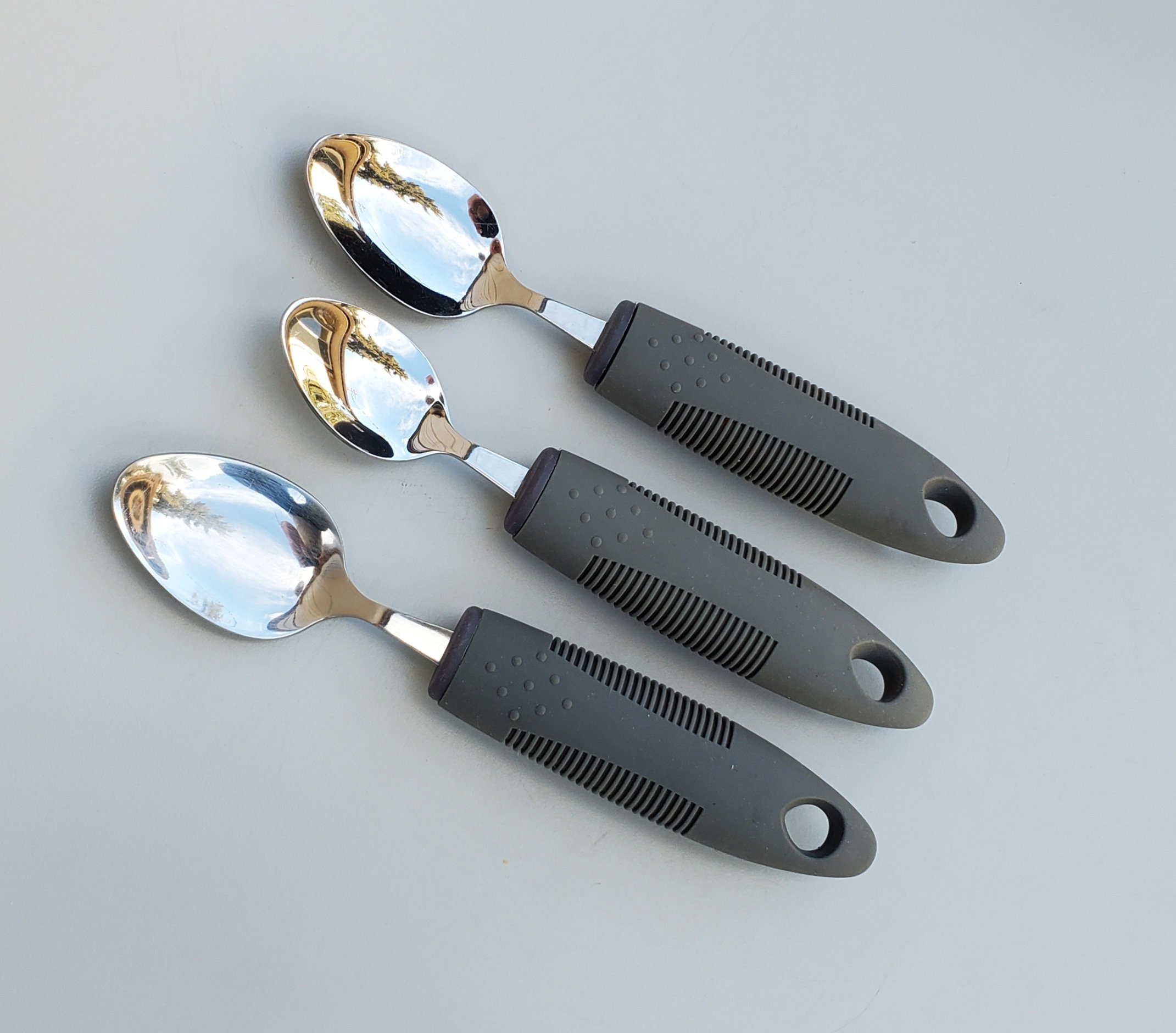 Adaptive Spoon Set - Set of 3 Spoons - Sure Grip Oversized Handles ...