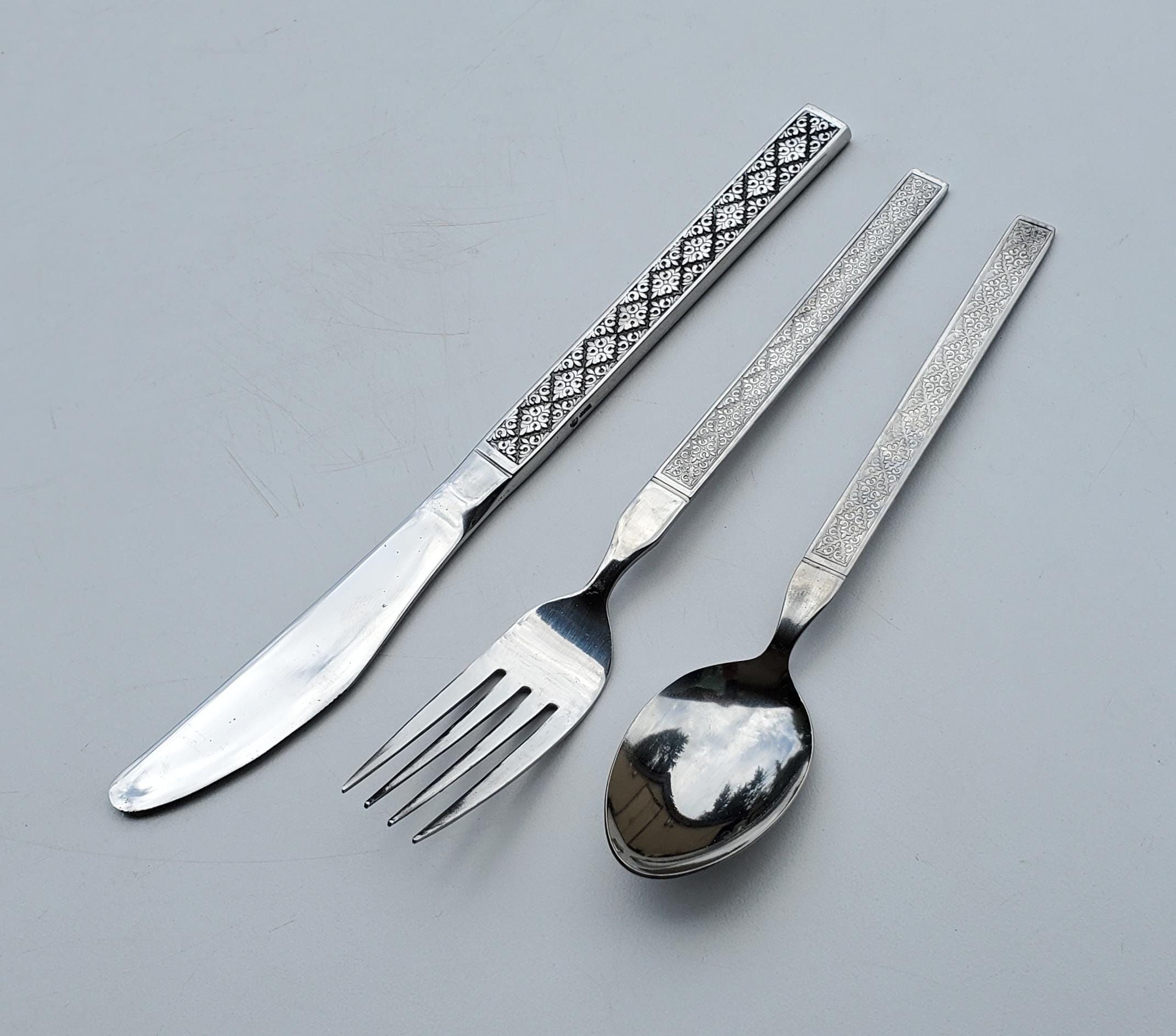 【超レア】日本アジア航空 JAA 機内食ナイフ フォーク大 フォーク小 Japan Airlines Cutlery - Etsy