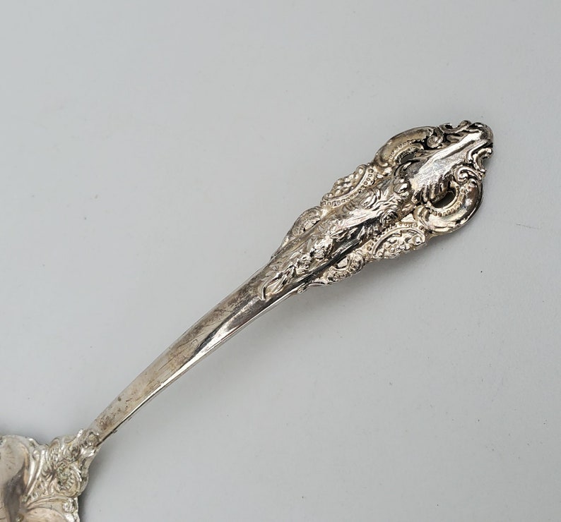 Godinger Silverplate Baroque Pattern Gravy Ladle Ornate Handle Design