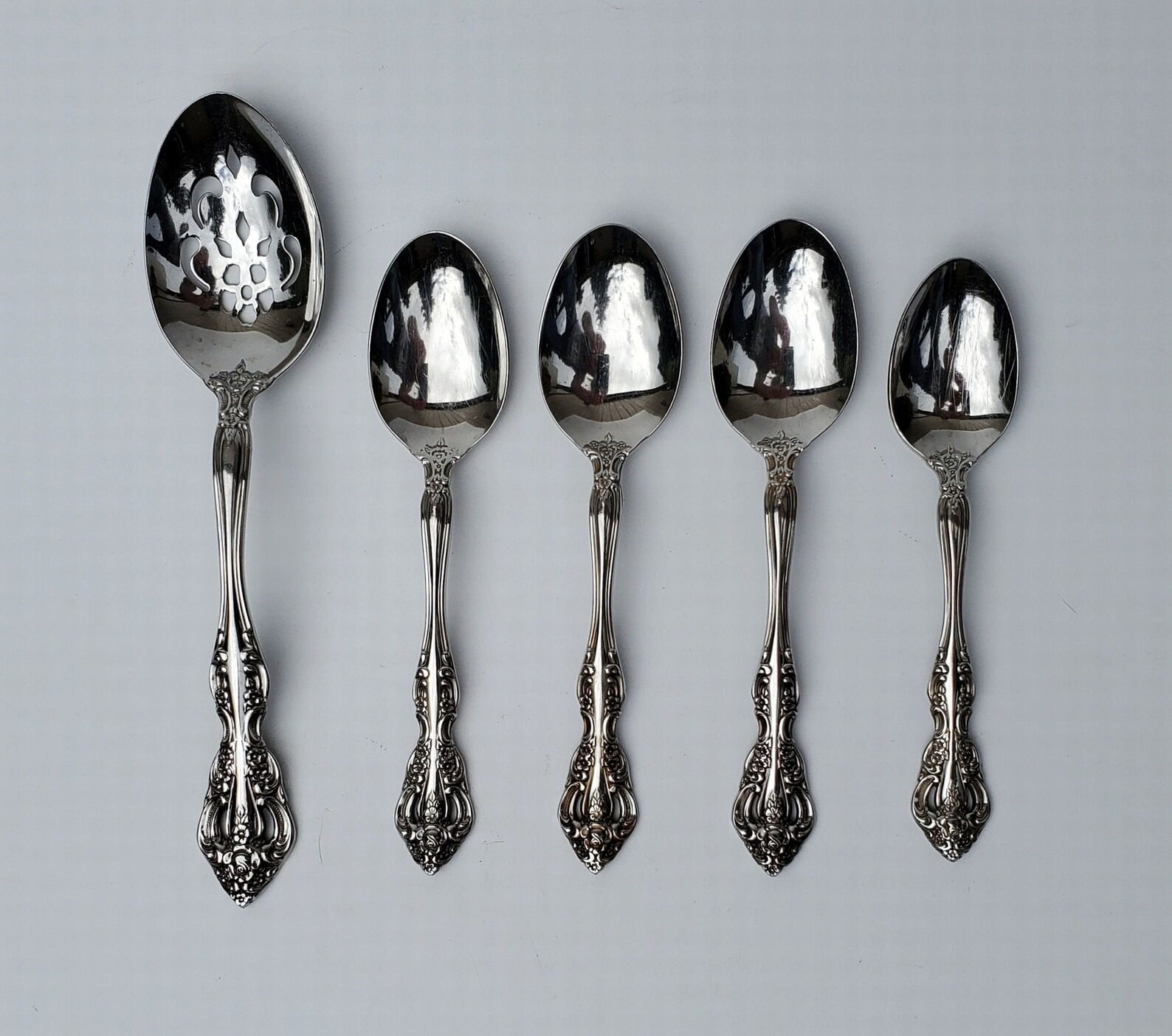 Oneida Heirloom Michelangelo Stainless Spoon Set of 6 Spoons Etsy
