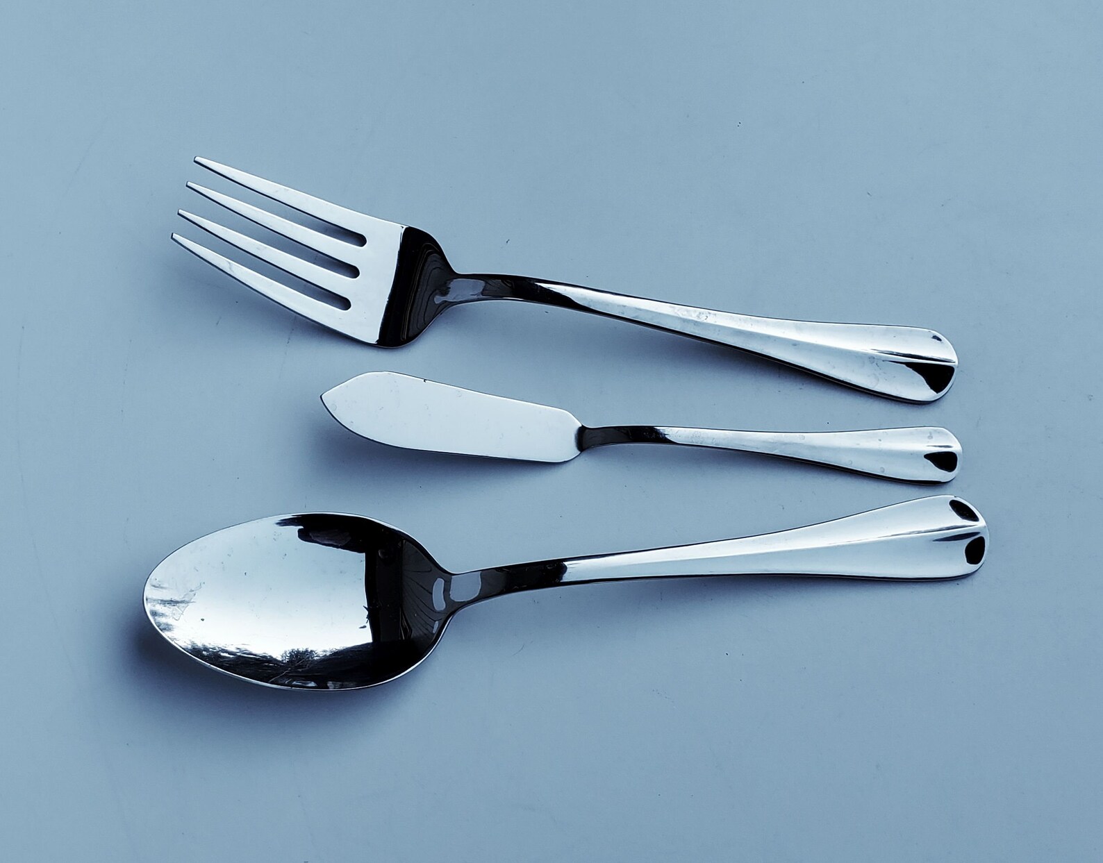 Pfaltzgraff Everyday Simplicity Pattern 18/0 Stainless Set of 3 Serving