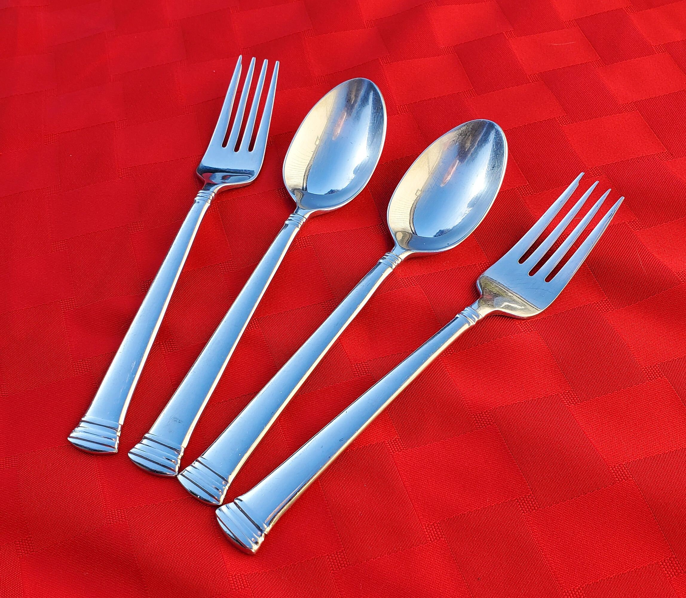 Lenox Eternal 18/10 Stainless Flatware Mixed Lot Salad Fork Etsy