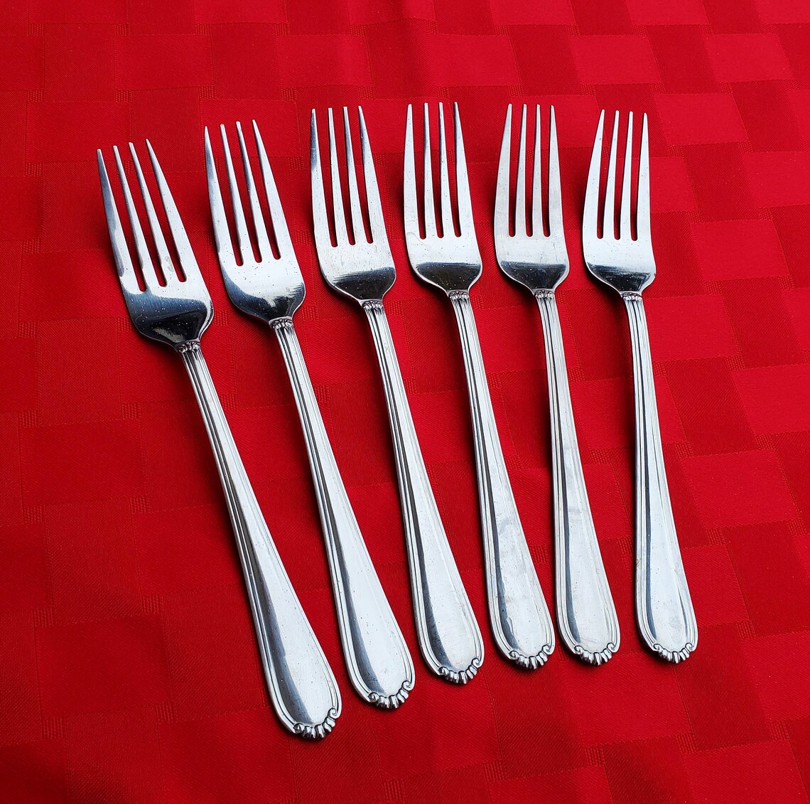 Hampton Tara Pattern Stainless Flatware Spoon and Fork Mixed Etsy