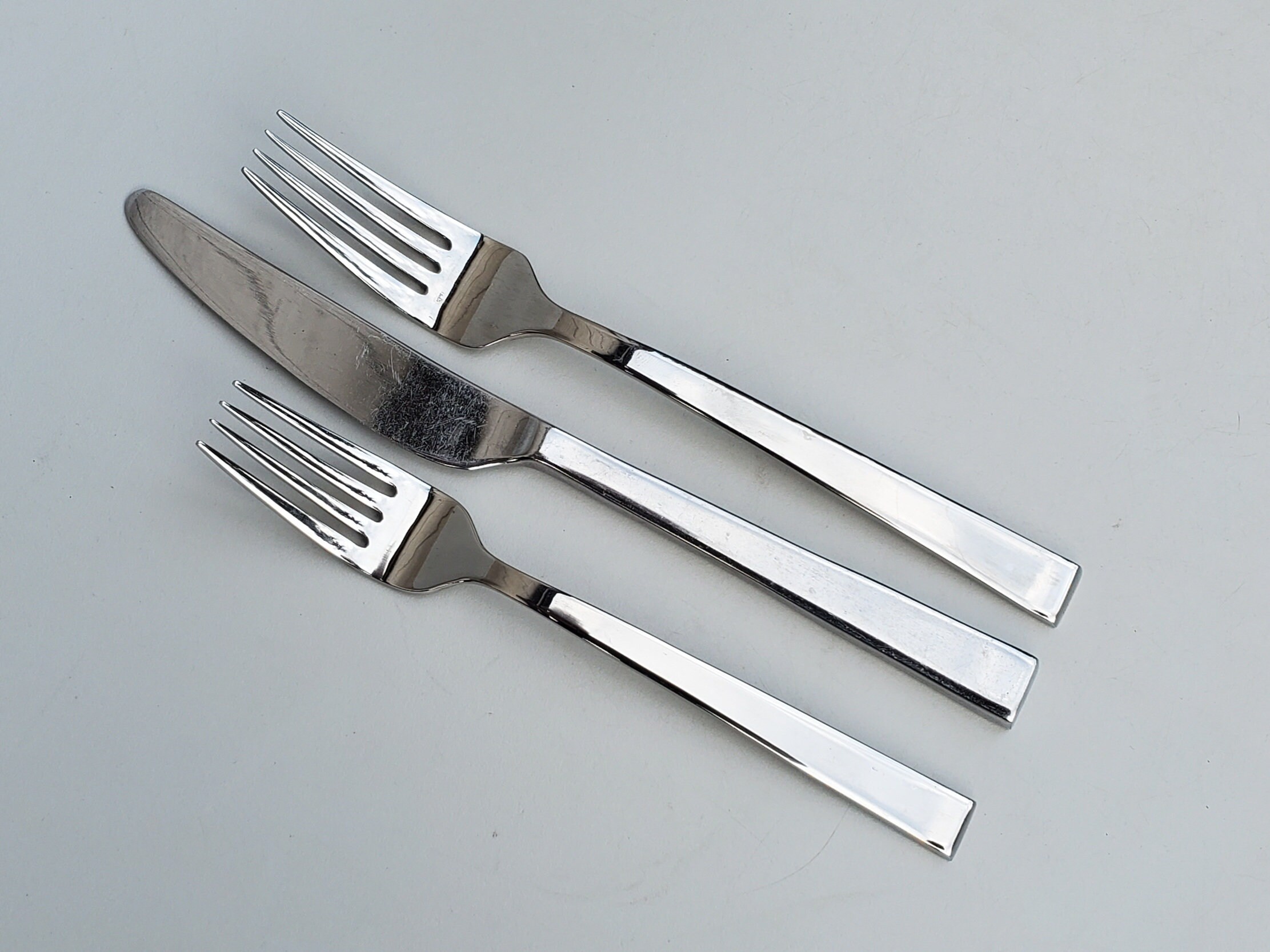 Gorham 18/10 Stainless COLUMN FROSTED Flatware - Silverware NEW Your