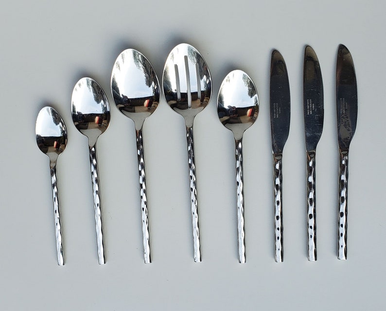 Pier 1 Imports Stainless Pll16 Pattern Mixed Lot of 9 Pieces 3 Soup