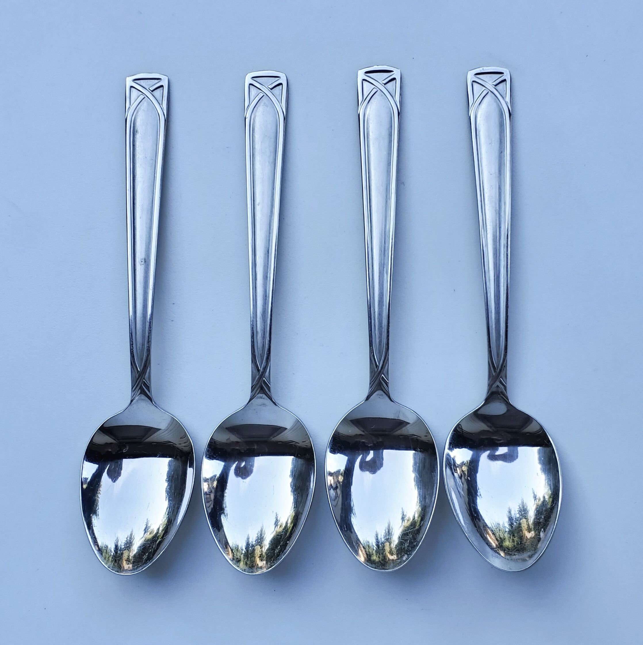 Cambridge Stainless Crossroad Sand Pattern Set of 4 Soup Etsy