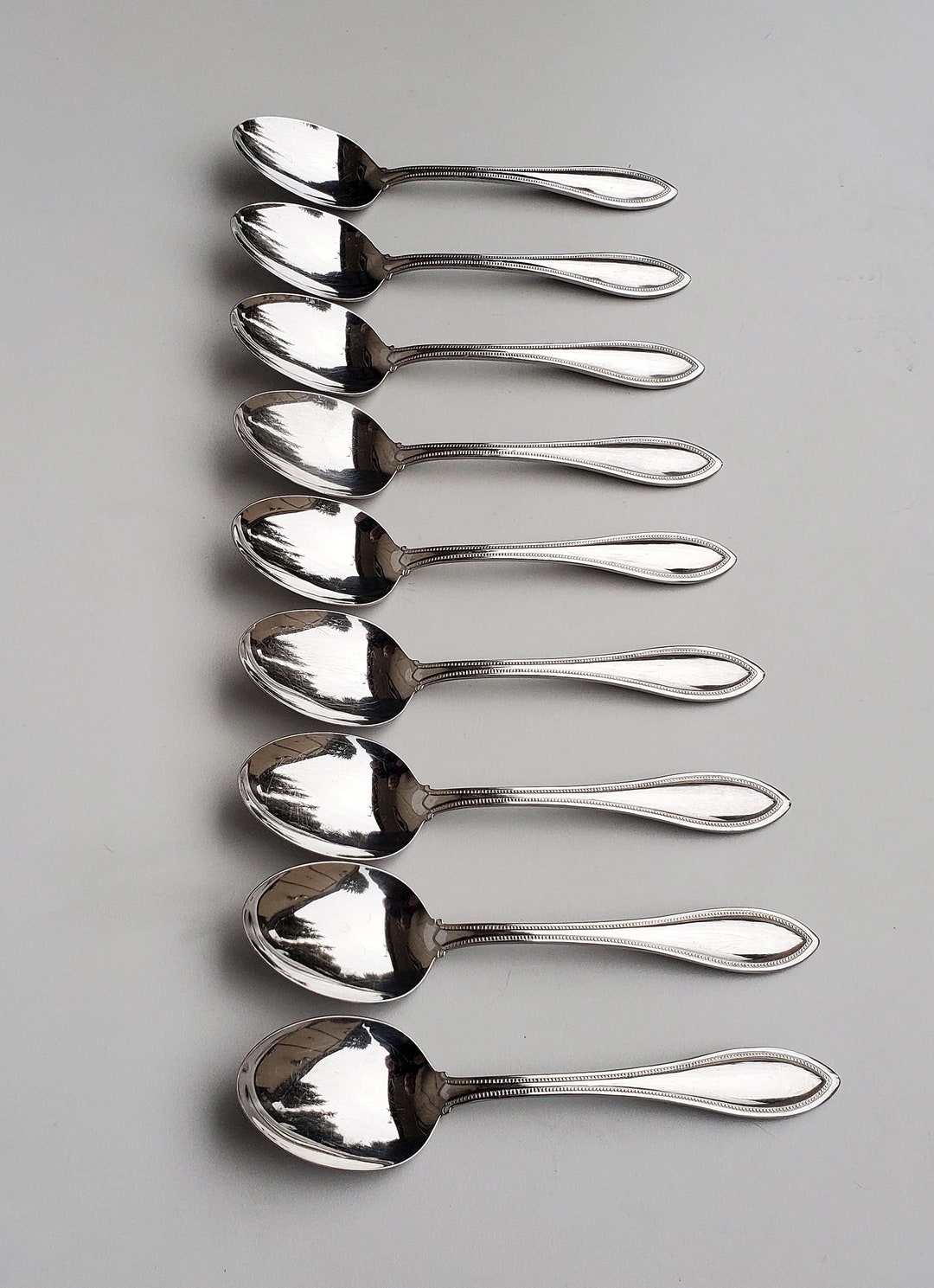 Oneida Arbor American Harmony Stainless Set of 9 Soup Spoons Etsy