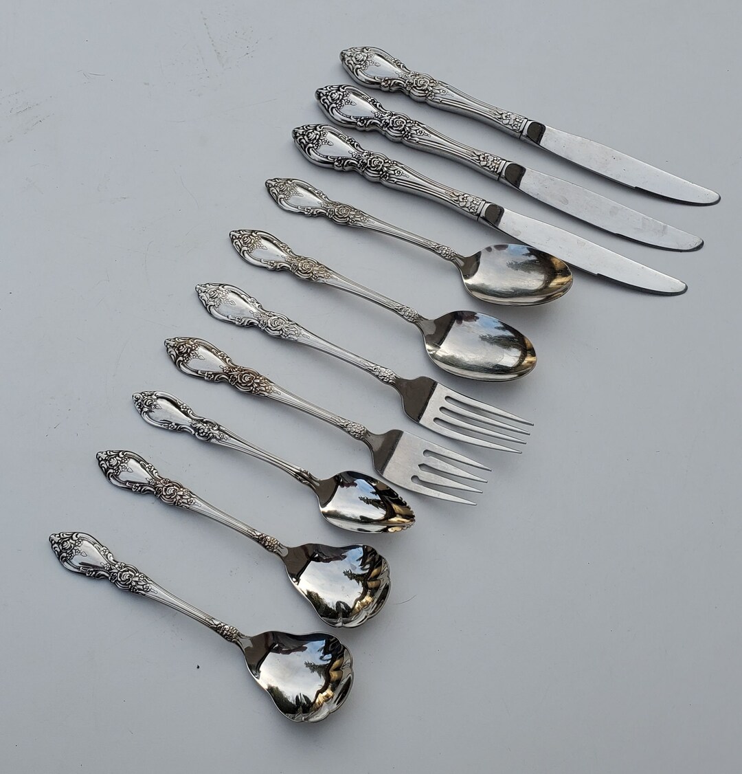 Oneida Community Stainless OCO Wordsworth Pattern Mixed Set Etsy