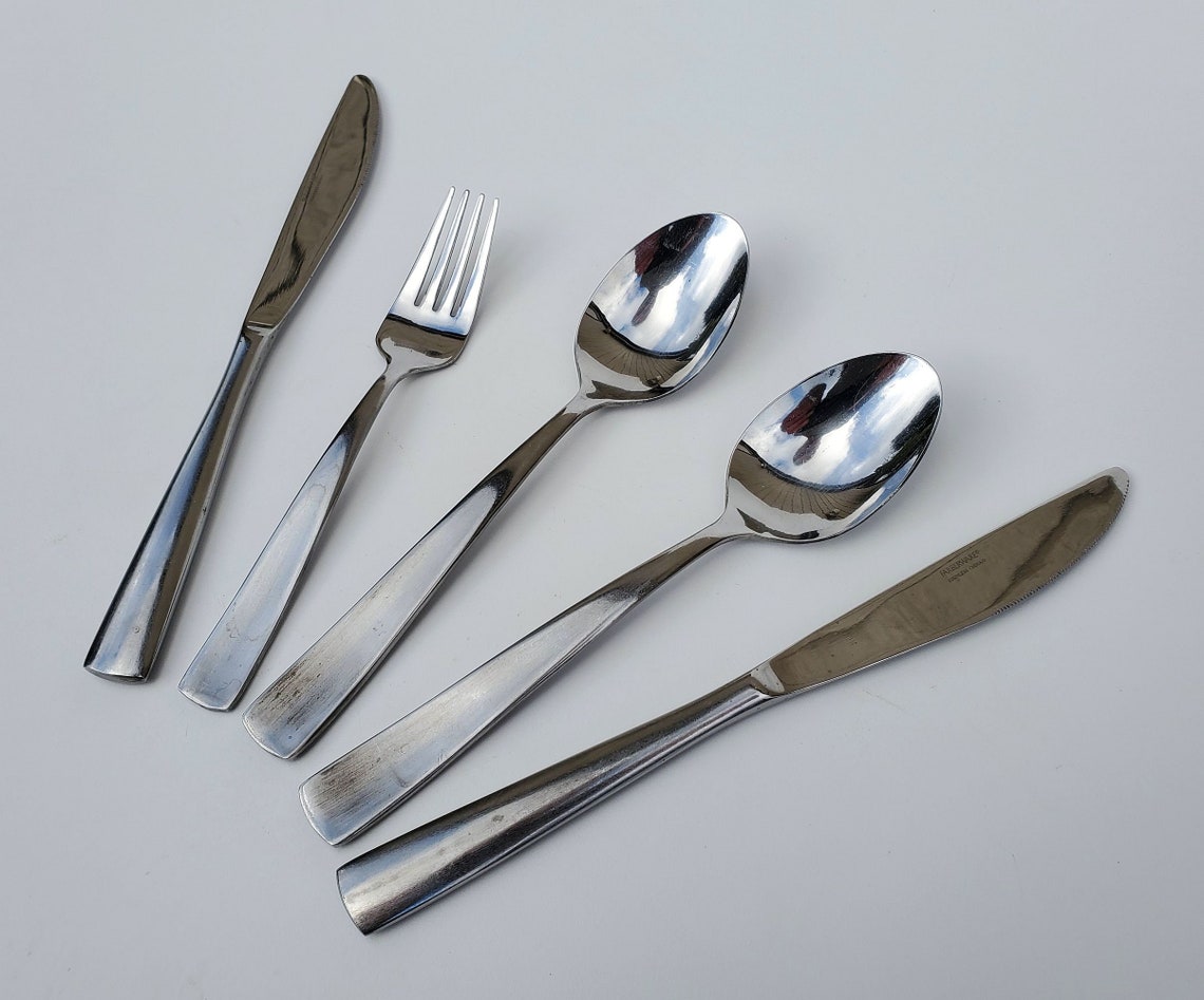 Farberware Stainless Silverware Set Cayenne Satin Pattern Etsy
