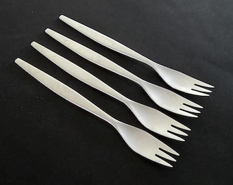 Gense 18/8 Stainless Focus Pattern - Set of 4 Dinner Forks - Satin