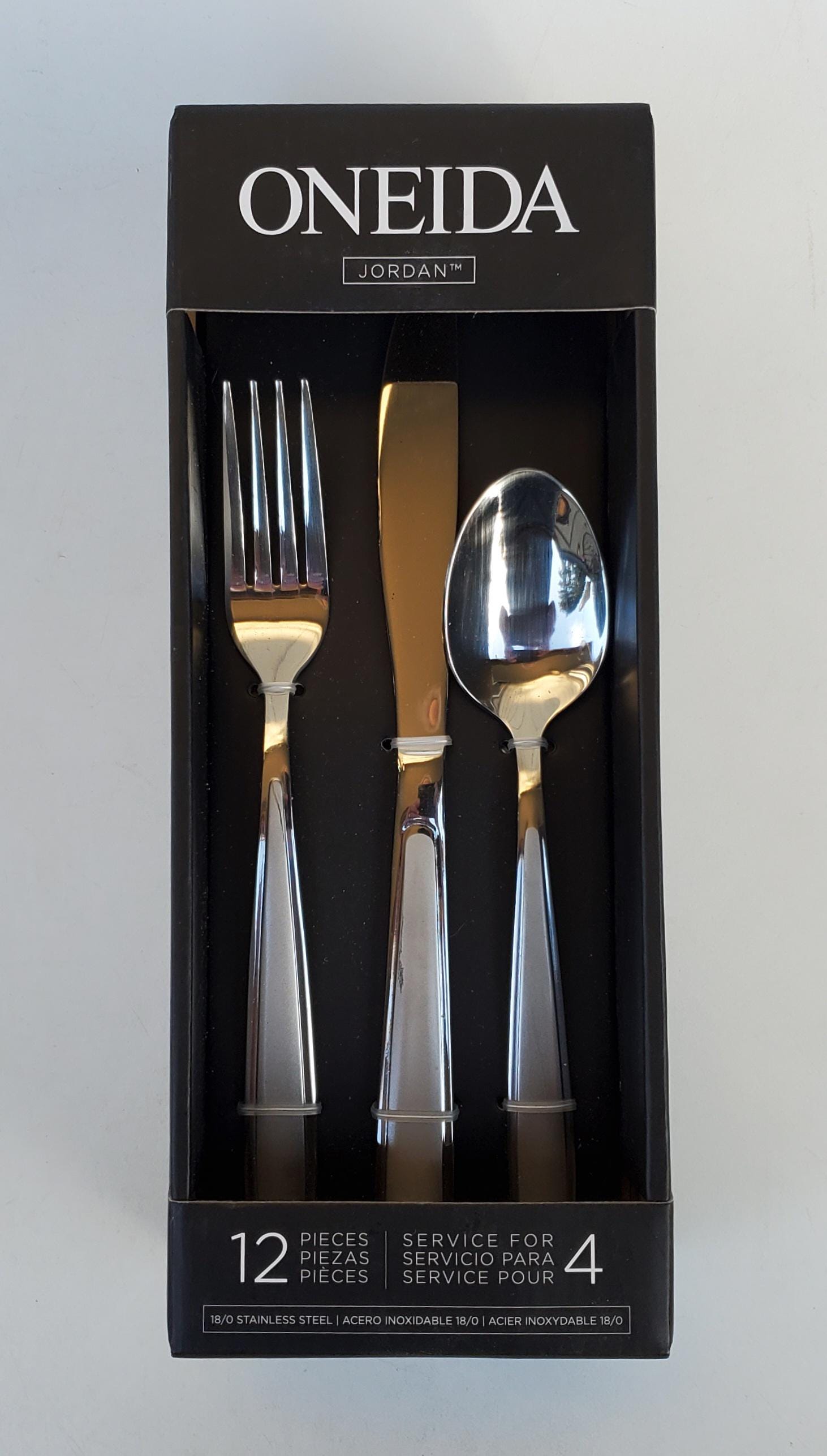 ONEIDA　オネイダ　カトラリーセット Oneida 18/0 Stainless Jordan Pattern - New 12 Piece Set in Box