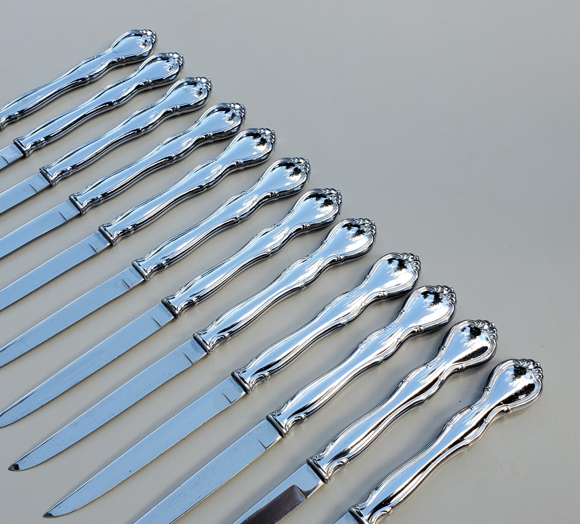 thumbnail interactive-video image 1 of Vintage Carvel Hall Leisure Stainless Steel Flatware By George Nelson – Glossy USA Made – CHOICE 1 of 3