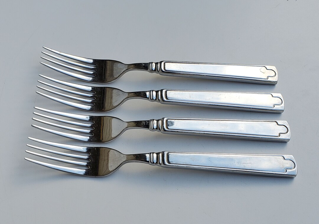 Cambridge 18/10 Stainless Flatware Dinner Fork Set of 4 Forks Unknown