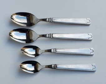 Cambridge 18/10 Stainless Spoon Set of 4 Spoons - Glossy Handle