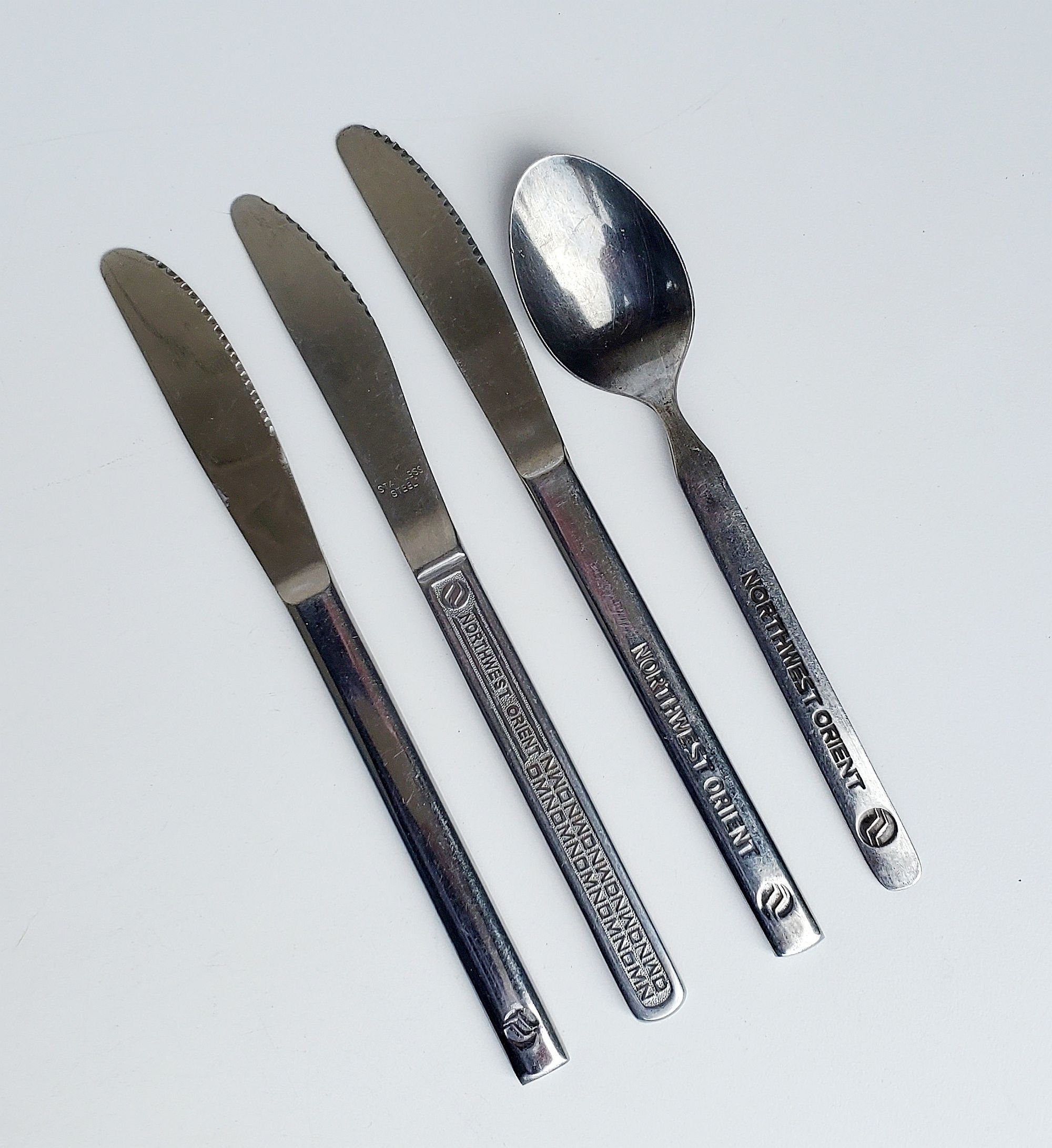 Vintage Northwest Orient Airlines Stainless Flatware - Mixed Lot
