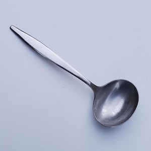 WMF 18/8 Stainless WMF27 pattern - Gravy Ladle - Satin Handle Finish - Sleek Mid Century Design - Made In Spain - 7.25&quot;