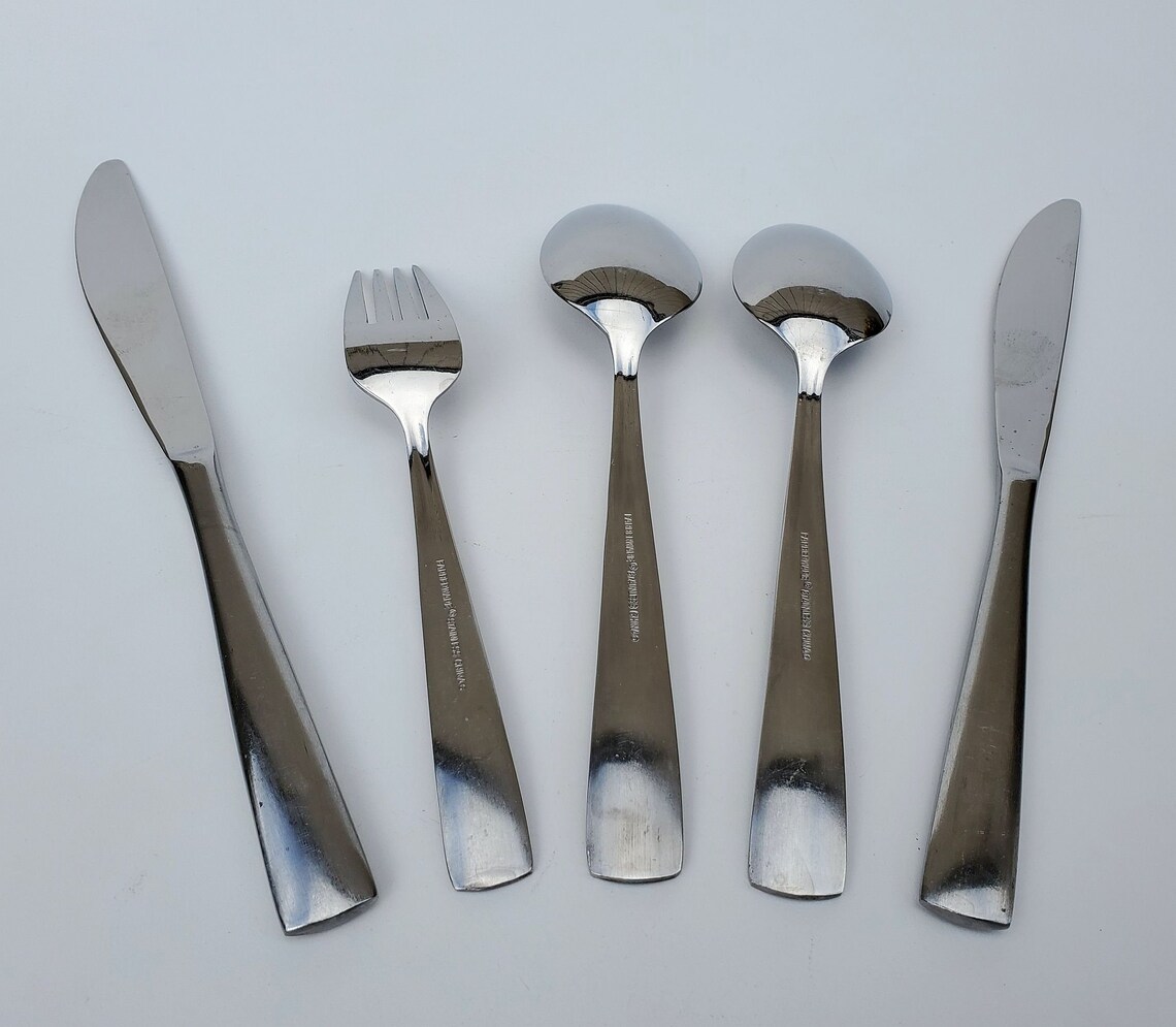 Farberware Stainless Silverware Set Cayenne Satin Pattern Etsy