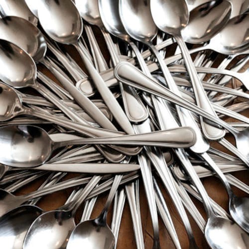 Eldan Stainless ELD2 Pattern - Set of 10 Teaspoons - Black Eldan Stainless ELD2 Pattern - Set of 10 Teaspoons - Black