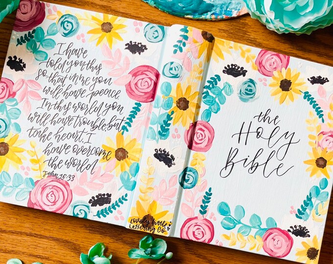 The Andrew Bible | Hand Painted Journaling Bible