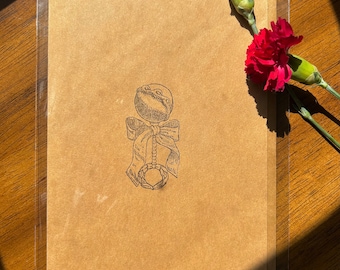 Hand Stamped Baby Shower Cards, Rattle, Bear, Shoe