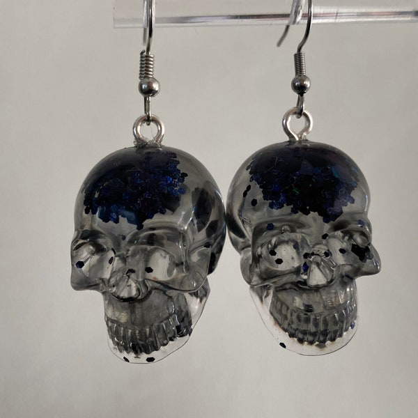 Boucles d’oreilles têtes de mort Halloween